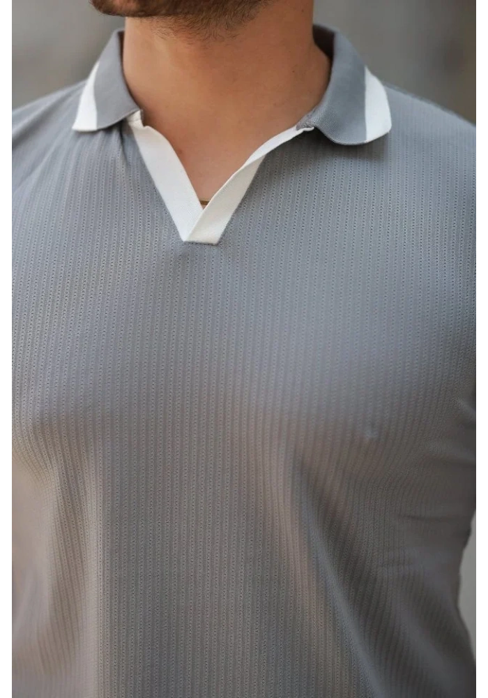 Erkek Hemşire Yaka Kısa Kollu Tişört