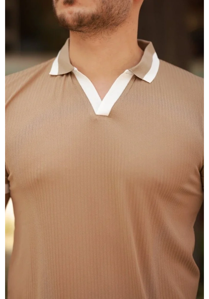 Erkek Hemşire Yaka Kısa Kollu Tişört