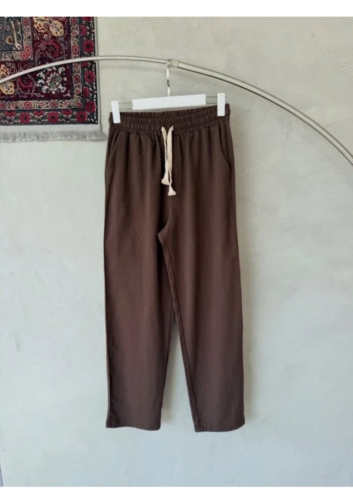 Erkek İthal Yıkamalı Keten Pantolon
