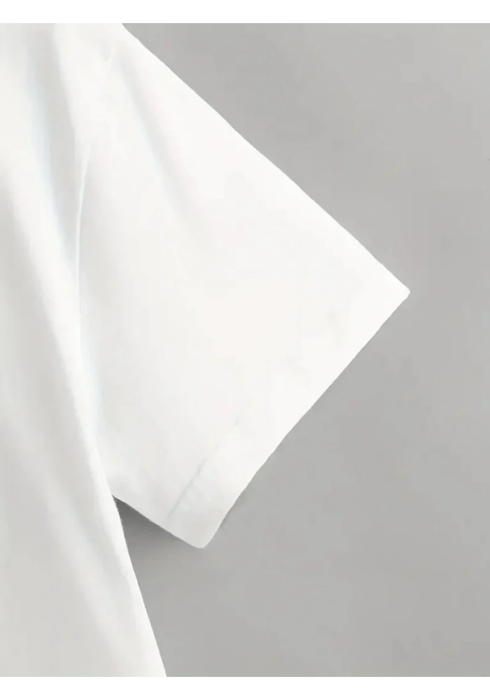 Erkek Kısa Kollu Bisiklet Yaka Baskılı Süprem Tişört