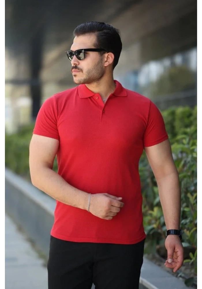 Erkek Kısa Kollu Yakalı Tişört