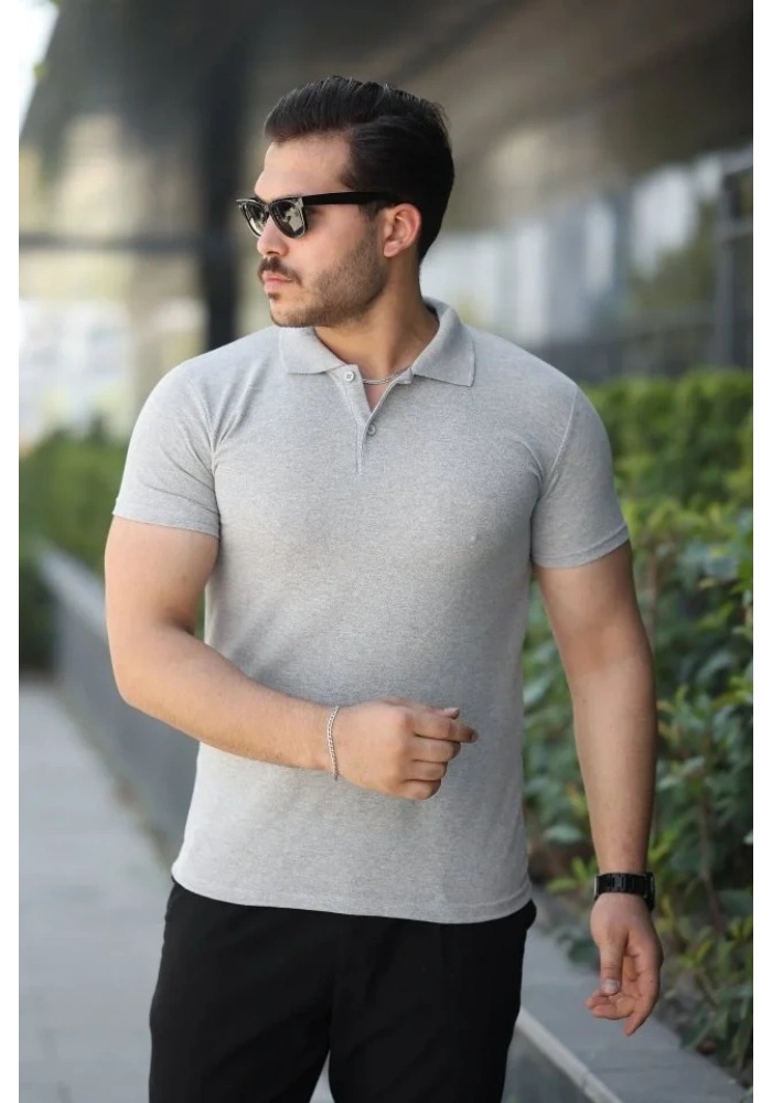 Erkek Kısa Kollu Yakalı Tişört