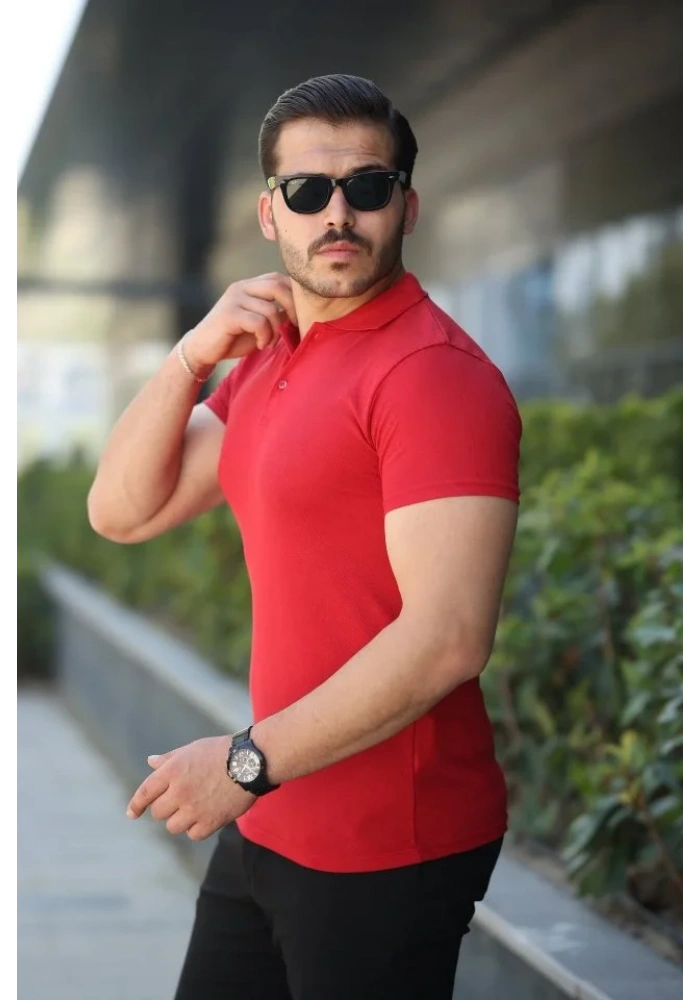 Erkek Kısa Kollu Yakalı Tişört