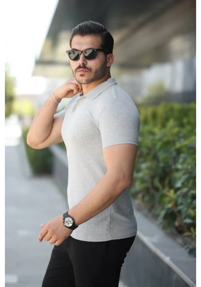 Erkek Kısa Kollu Yakalı Tişört