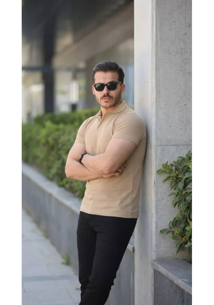 Erkek Kısa Kollu Yakalı Tişört