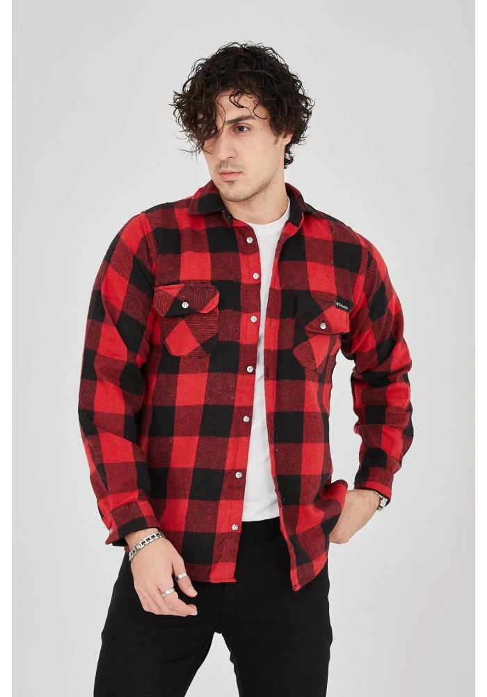 Erkek Oduncu Gömlek - Kırmızı