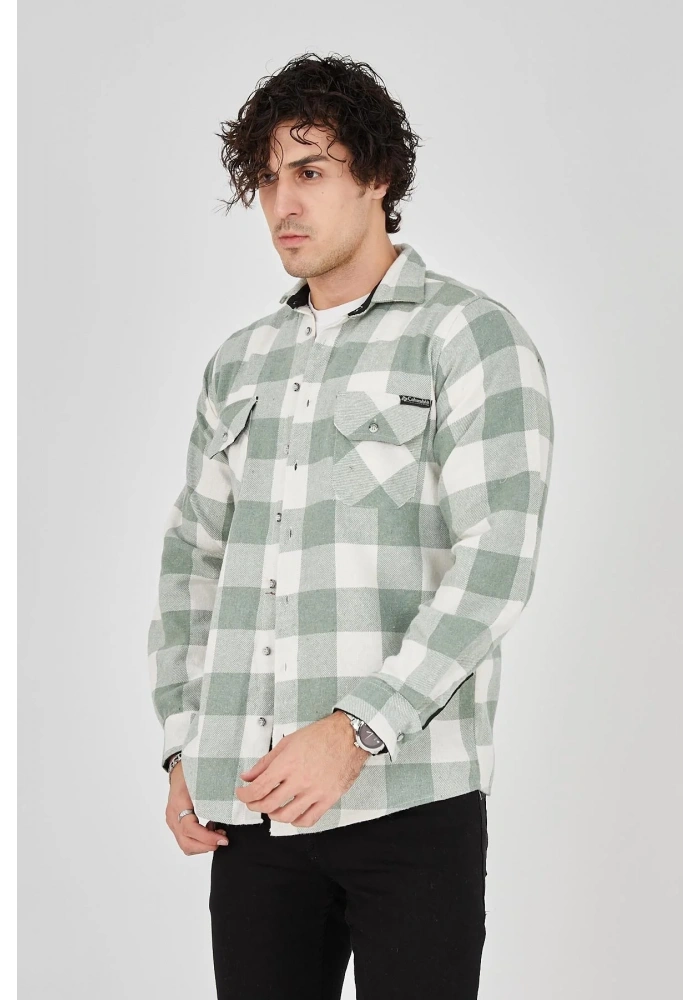 Erkek Oduncu Gömlek - Yeşil
