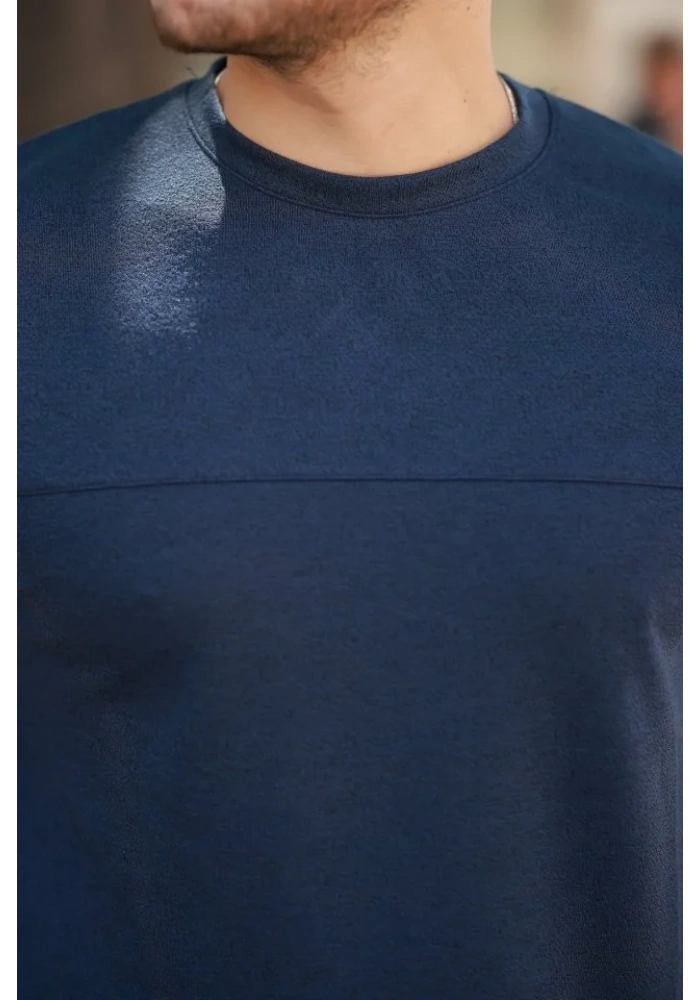 Erkek Oversize Bisiklet Yaka Kısa Kollu T-shirt