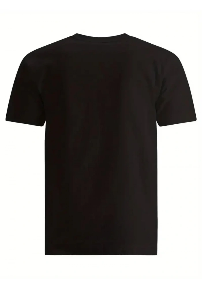 Erkek Baskılı T-Shirt Kısa Kol Bisiklet Yaka Regular Fit Rahat Kalıp Tişört - Siyah