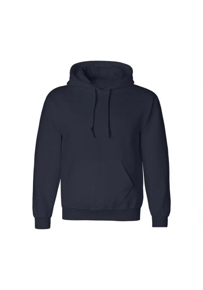 Erkek 3 İplik Pamuklu Kapüşonlu Cepli Oversize Hoodie Sweatshirt - Lacivert