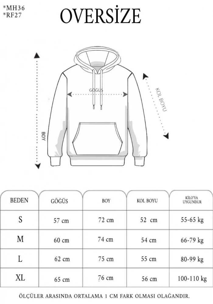 Erkek Yağ Yıkamalı Kapşonlu Double Oversize Üç İplik Pamuklu Sweatshirt - Siyah