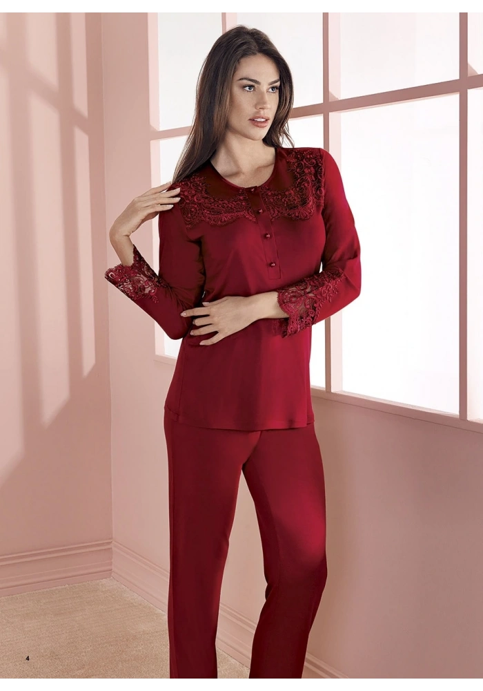 Espuar 757 Penye 3lü Sabahlık Pijama Takımı