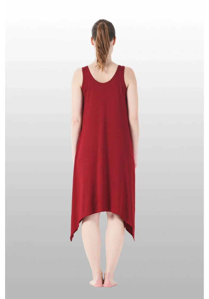 Estiva 25233 Kadın Likra Viskon Askılı  Midi Gecelik