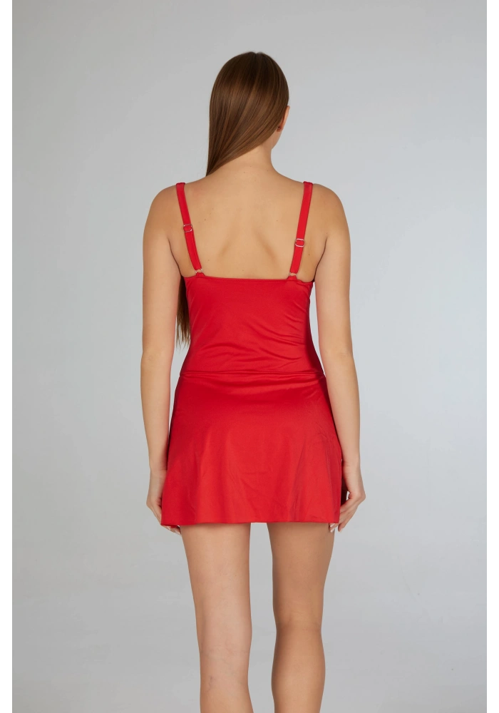 Estiva 2568-615 Kadın Elbiseli Drapeli Mayo