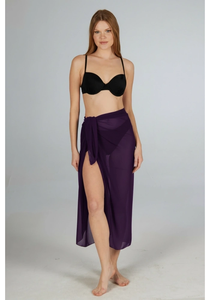 Estiva 6000 Kadın Düz Şifon Pareo