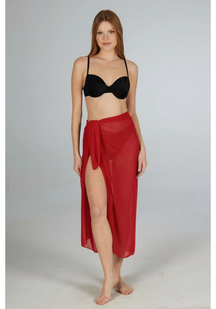 Estiva 6000 Kadın Düz Şifon Pareo