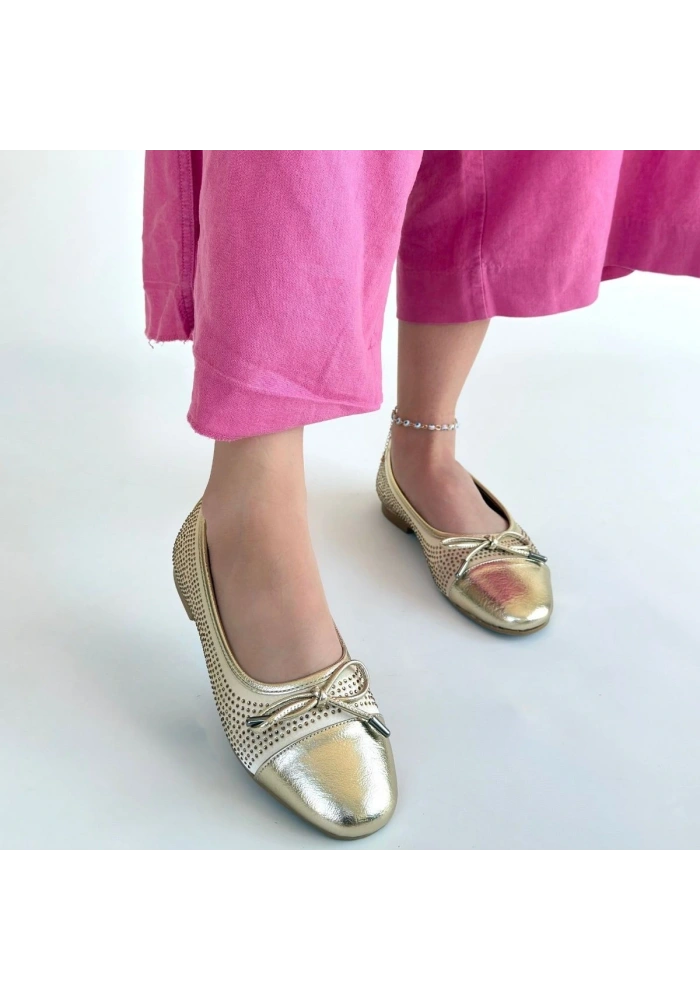 Etya Gold Cilt Babet Ayakkabı
