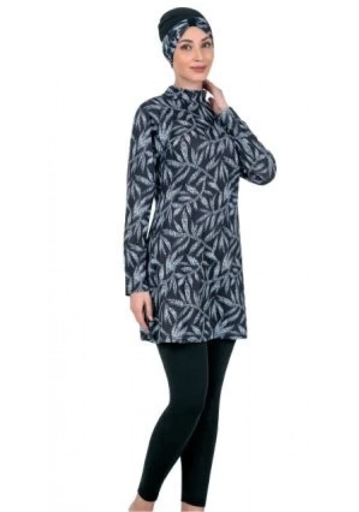 Fantasy 3304 Bayan Desenli Tesettür Mayo