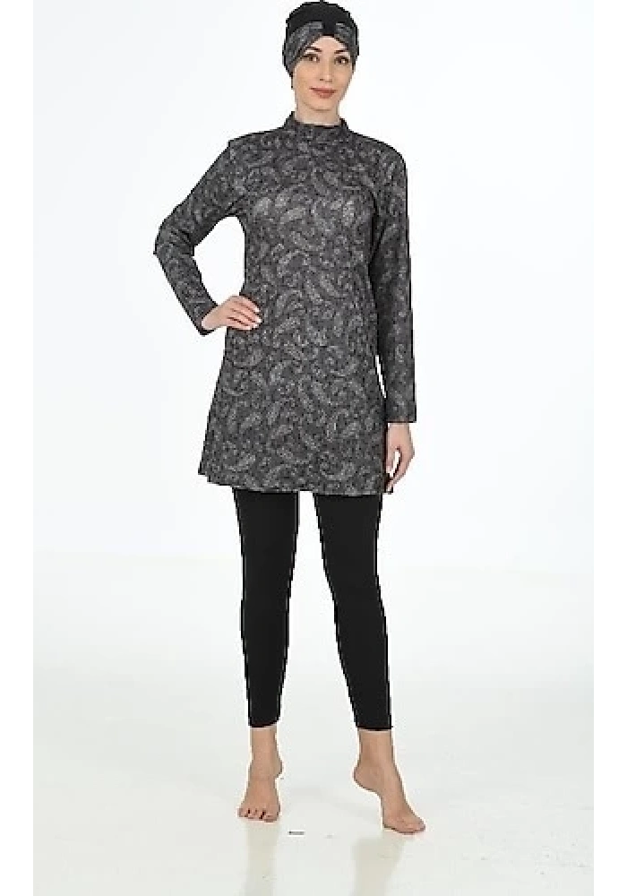 Fantasy 3321 Bayan  Desenli Tesettür Mayo