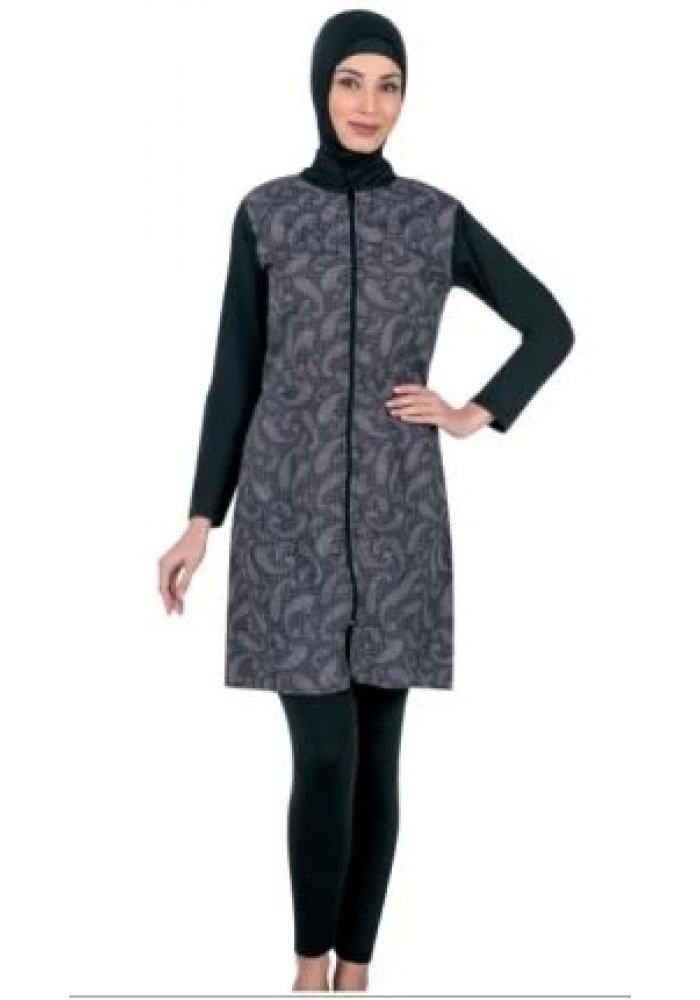 Fantasy 3352 Bayan Desenli Tesettür Mayo