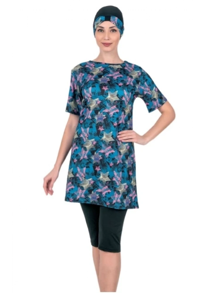 Fantasy 3367 Kadın Kısa Kol Taytlı Mayo