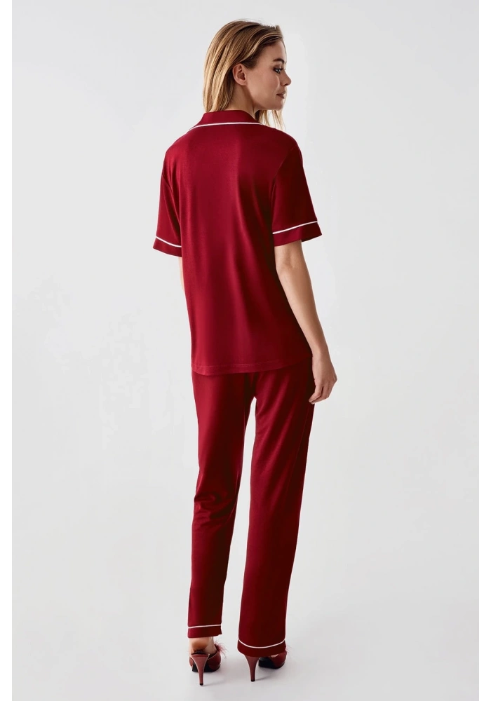 Freshness 324 Kadın 4Lü Sabahlıklı Şorlu Pijama Takımı