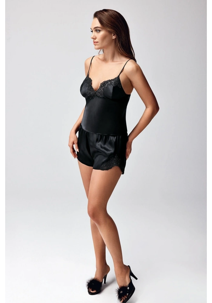 Freshness 9950-ŞT Saten Askılıı Şort Takımı