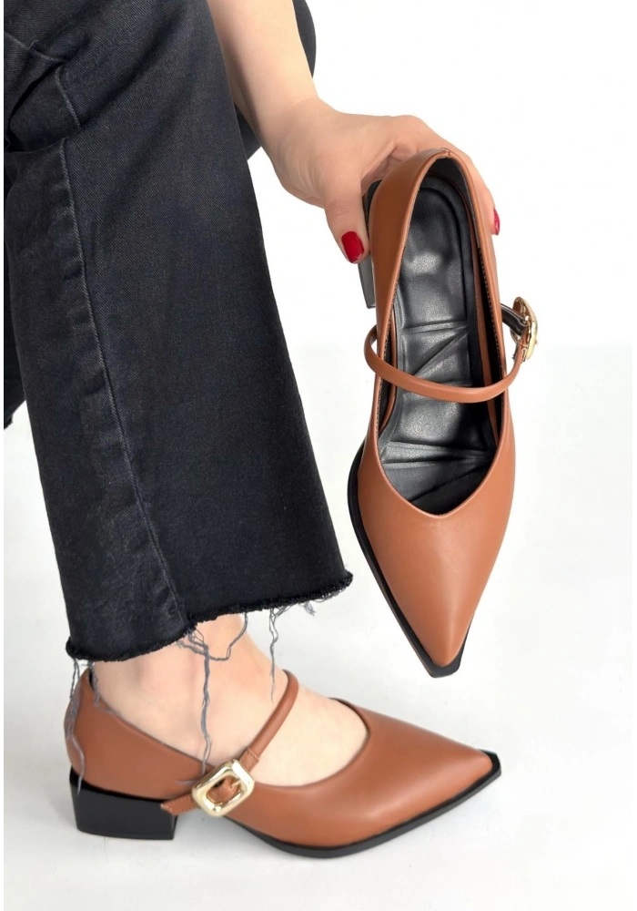 Galye Taba Cilt Topuklu Ayakkabı