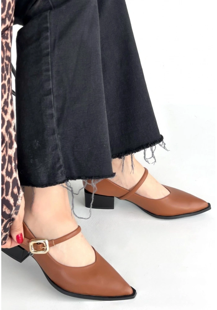 Galye Taba Cilt Topuklu Ayakkabı