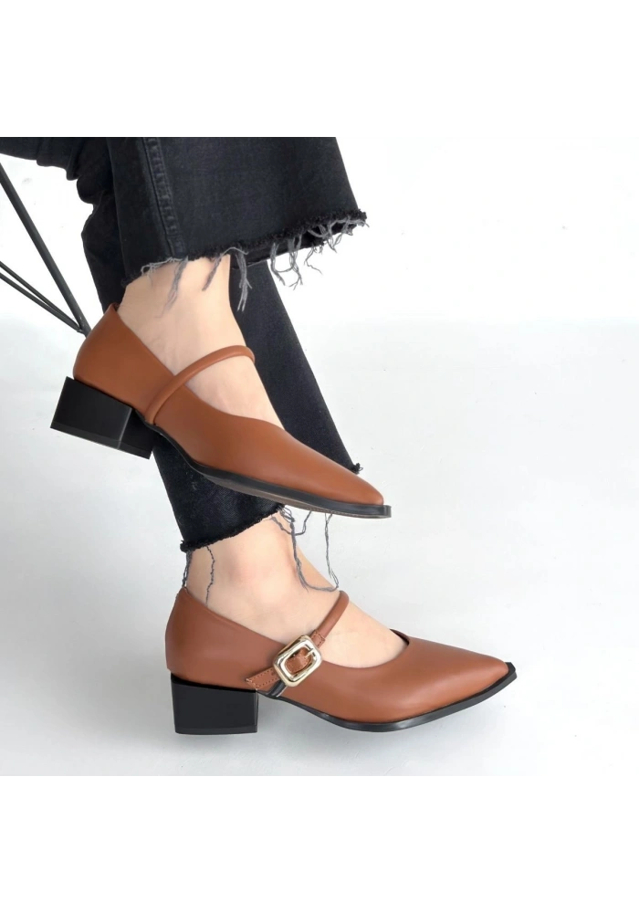 Galye Taba Cilt Topuklu Ayakkabı