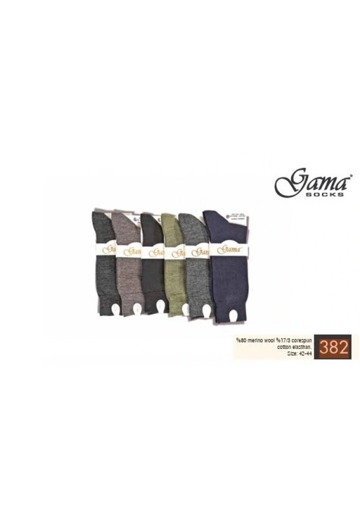 Gama 382 Erkek Merinos Yün Çorap