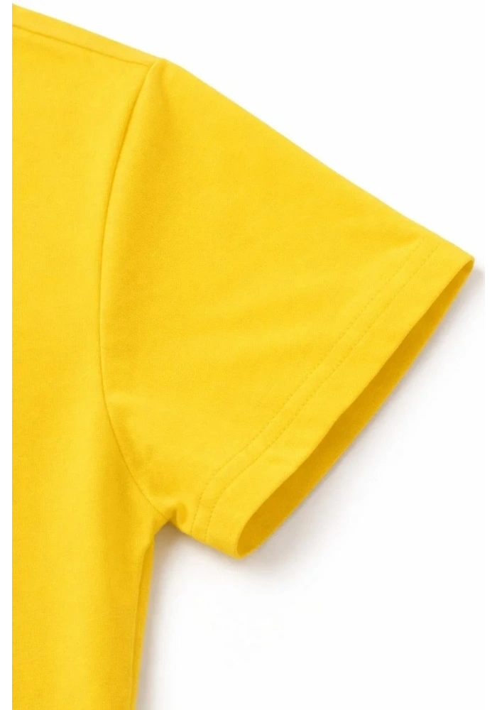 Genç Erkek Çocuk V Yaka Tişört Model - Sarı