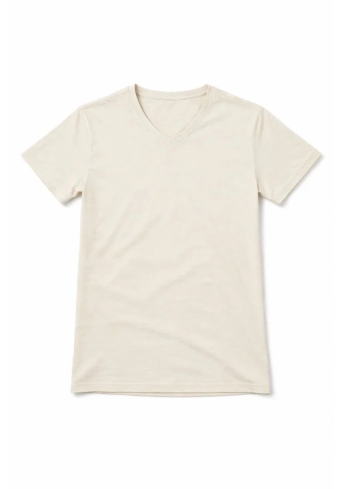 Genç Erkek Çocuk V Yaka Tişört Model - Taş