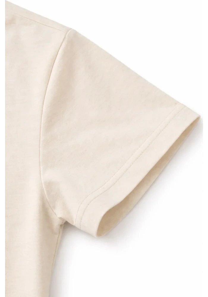 Genç Kız Çocuk V Yaka Tişört Model - Taş