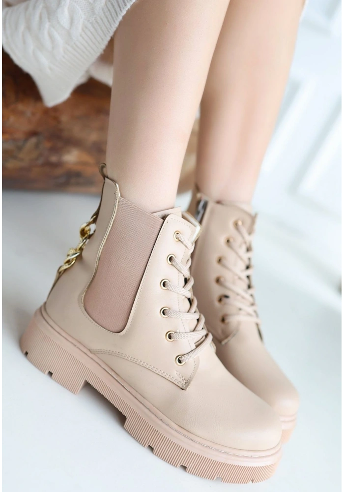 Harte Nude Cilt Bağcıklı Bot