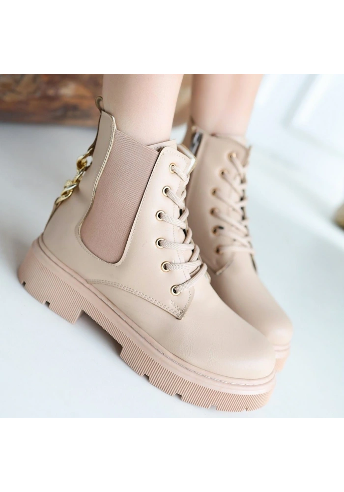 Harte Nude Cilt Bağcıklı Bot