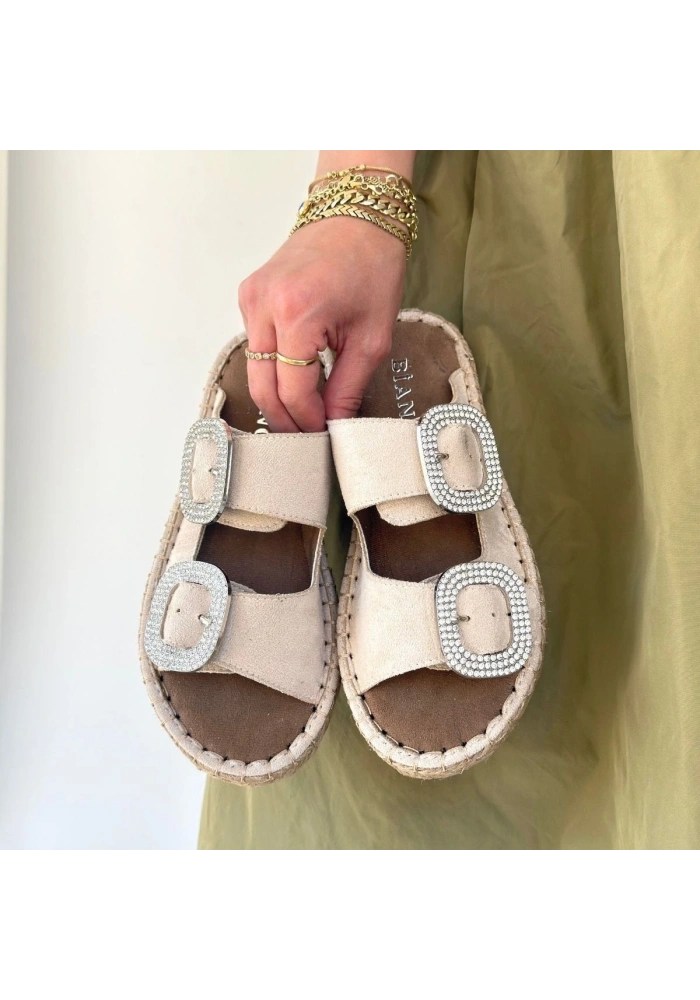 Hertas Bej Nubuk Tokalı Terlik