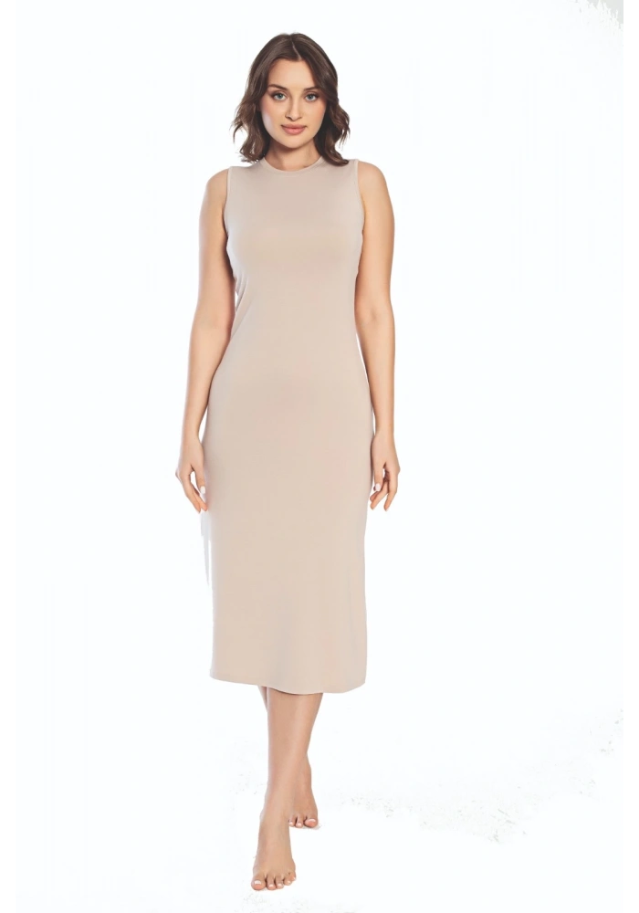 Imer 3164 Kalın Askı Uzun Viskon Elbise Kombinezon