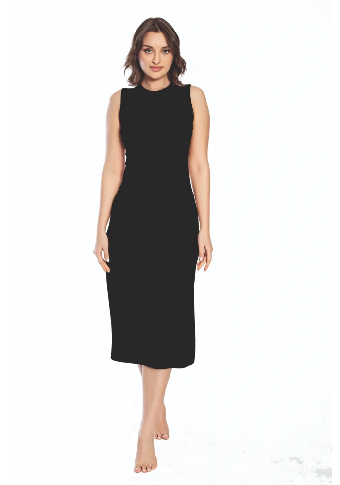 Imer 3164 Kalın Askı Uzun Viskon Elbise Kombinezon