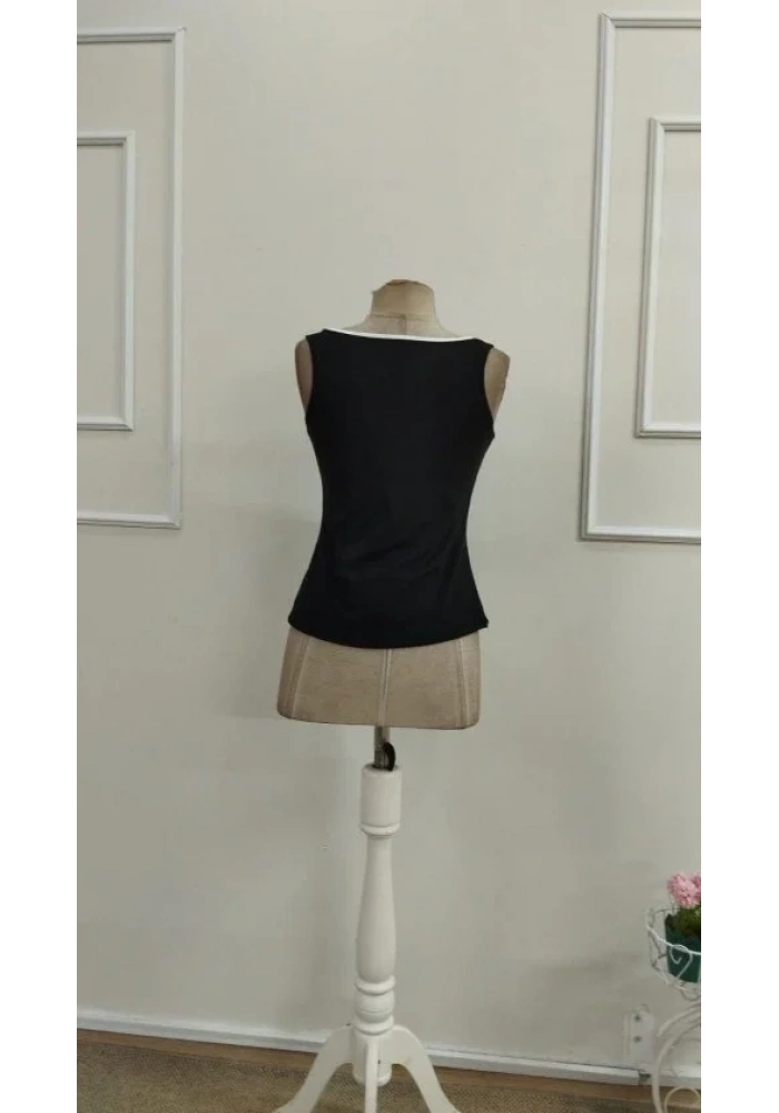 Kadın Askılı Kalp V Yakalı Dalgıç Bluz