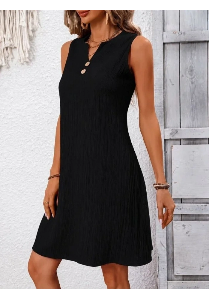 Kadın Askılı Krinkıl Kumaş Mini Boy Elbise