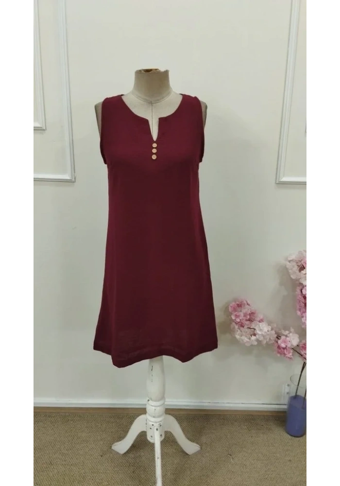 Kadın Askılı V Yakalı Mini Elbise