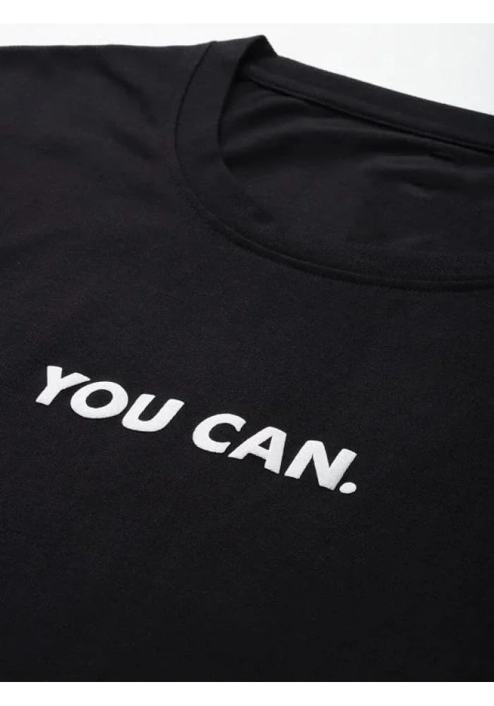 Kadın Baskılı Oversize T-shirt - Siyah