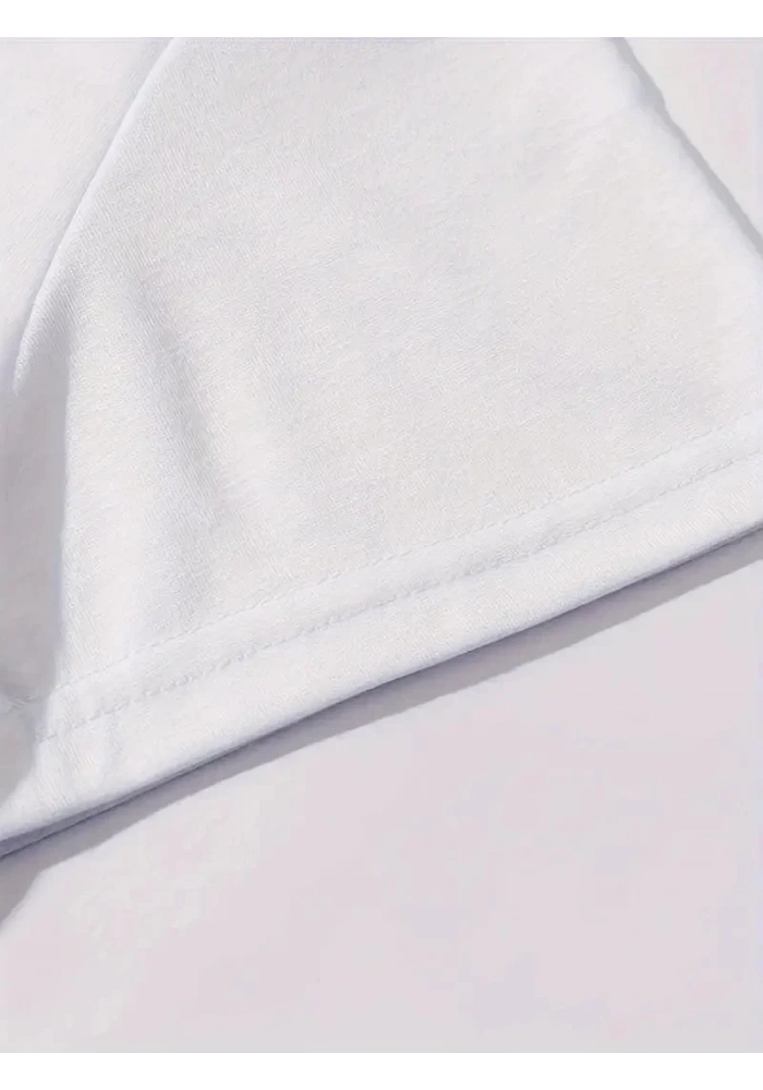 Kadın Brooklyn Baskılı Tişört Kısa Kol Bisiklet Yaka Oversize T-Shirt - Beyaz