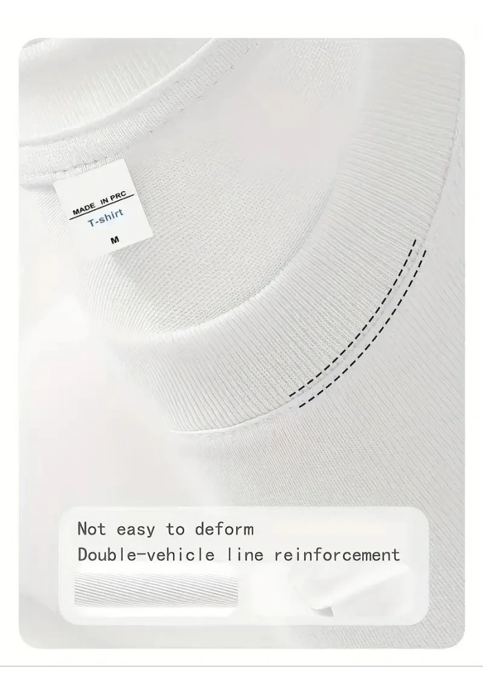 Kadın Kısa Kol Yazlık Tişört Bisiklet Yaka Baskılı Oversize T-Shirt - Beyaz