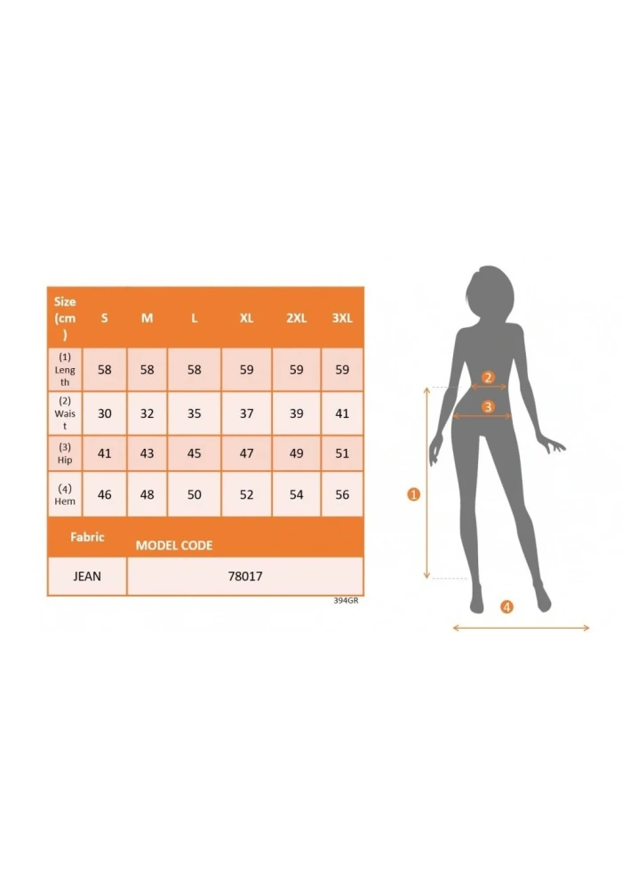 Kadın Elastik Bel Yırtık Kenar Detaylı Kot Etek