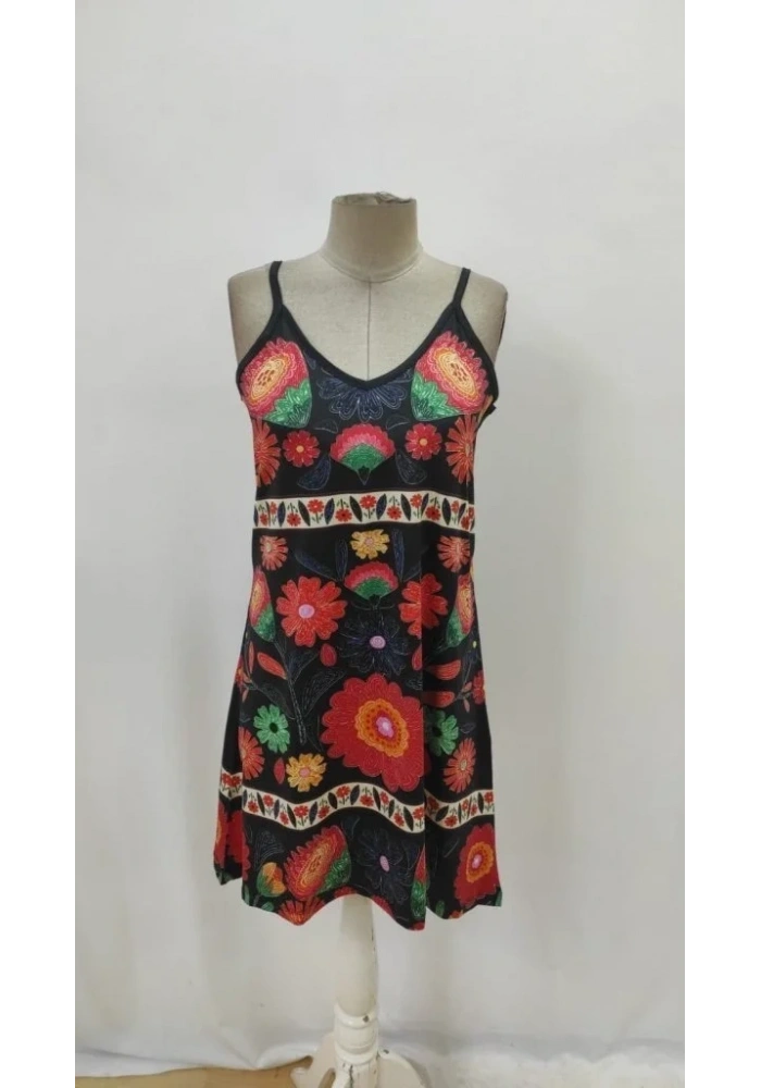 Kadın Ip Askılı V Yakalı Süprem Elbise
