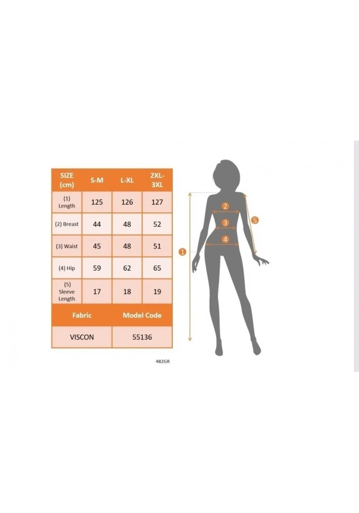 Kadın Kısa Kollu Bisiklet Yaka Belden Bağlamalı Maksi Boy Viskon Elbise