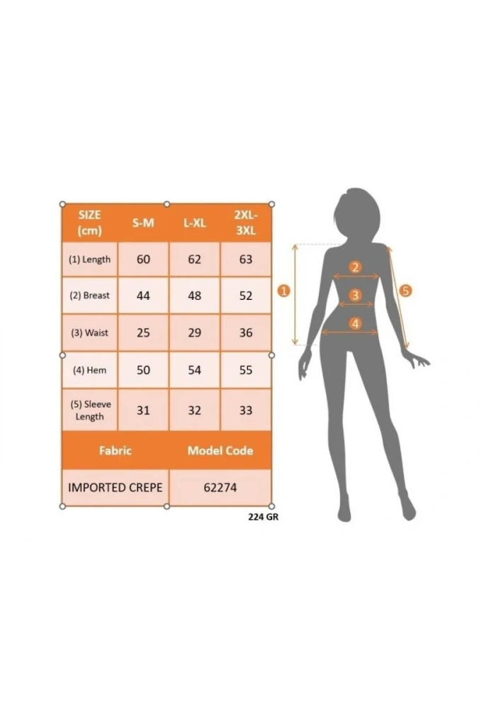 Kadın Kısa Kollu önden Düğmeli Ithal Krep Bluz