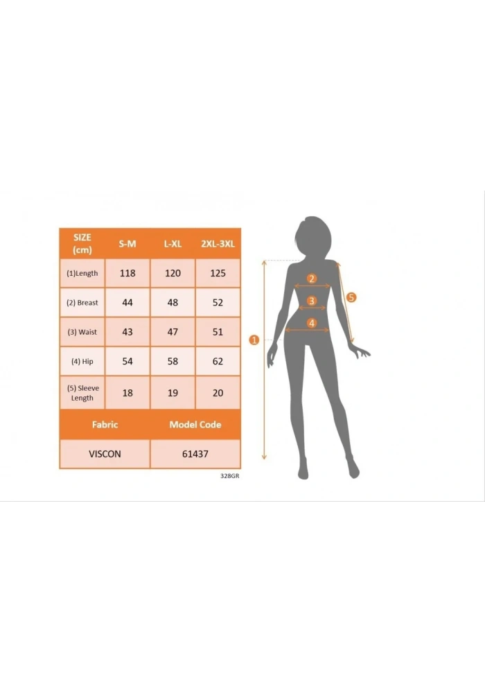 Kadın Kısa Kollu V Yakalı Maksi Boy Viskon Elbise